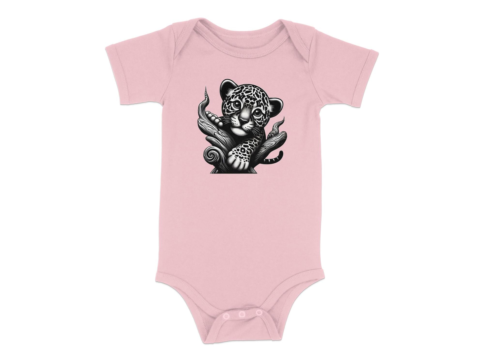 Leopard Bonsai - Coloured Toddler Bodysuit Realistic Animal Talisman Unisex Cute Tee Graphic Design