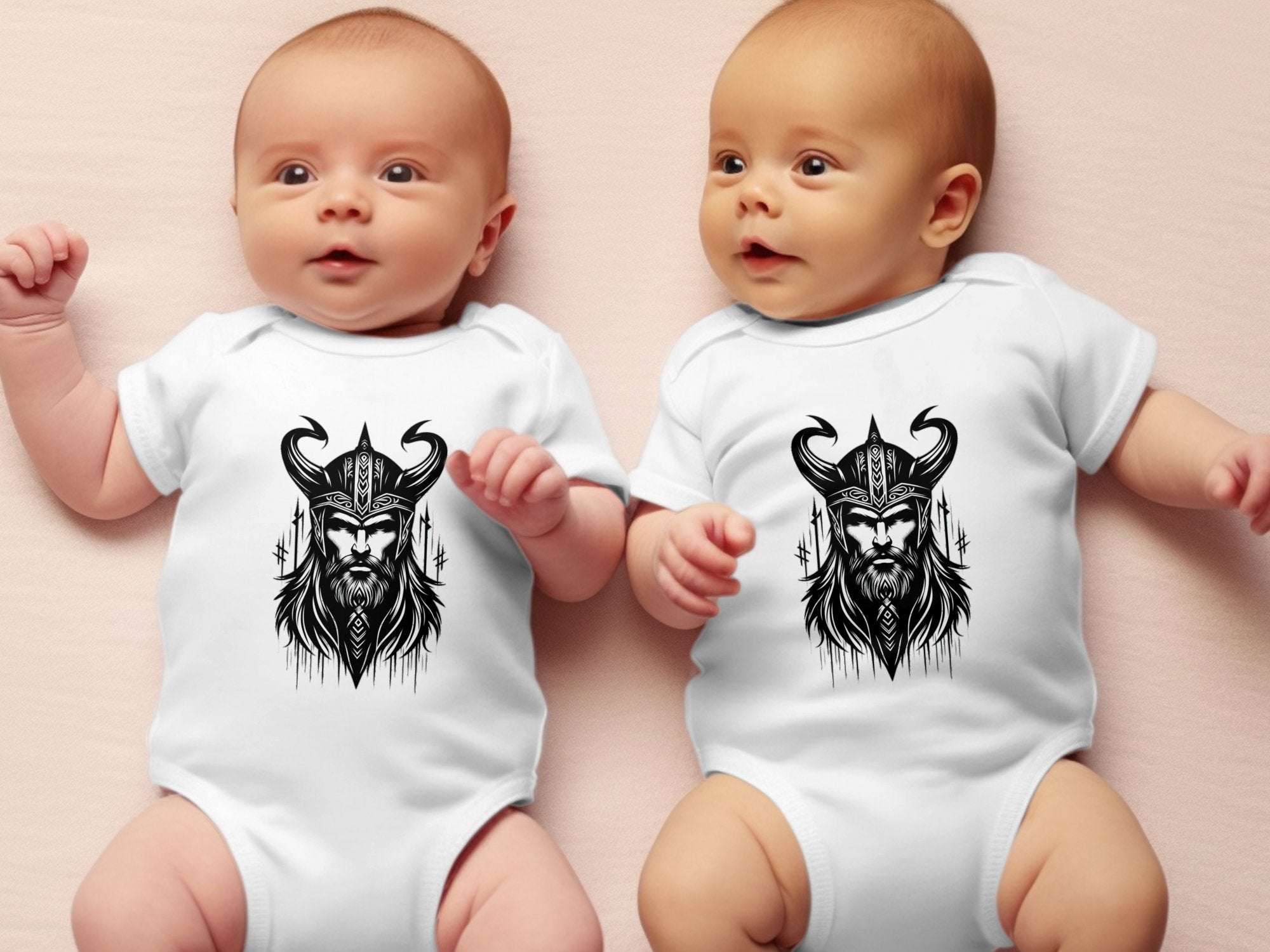 Viking Zeal - Coloured Toddler Bodysuit Realistic Norse Talisman Unisex Valhalla Tee Graphic Design