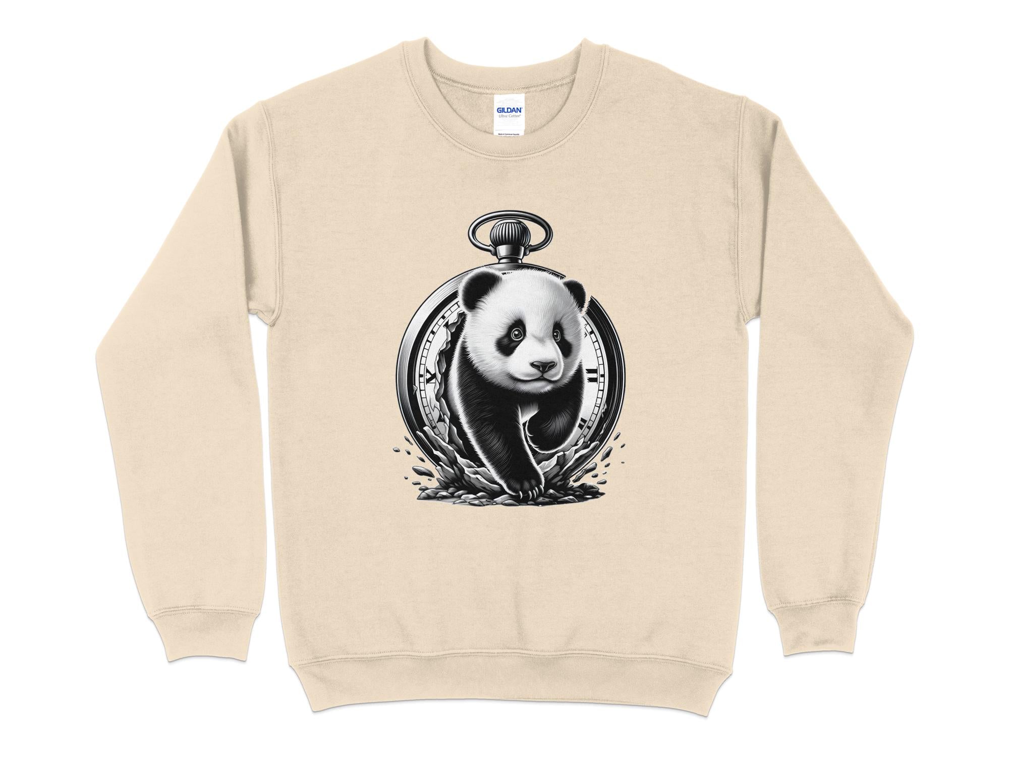 Panda - Coloured Gildan Sweatshirt Realistic Animal Talisman Unisex Cute Tee Graphic Design