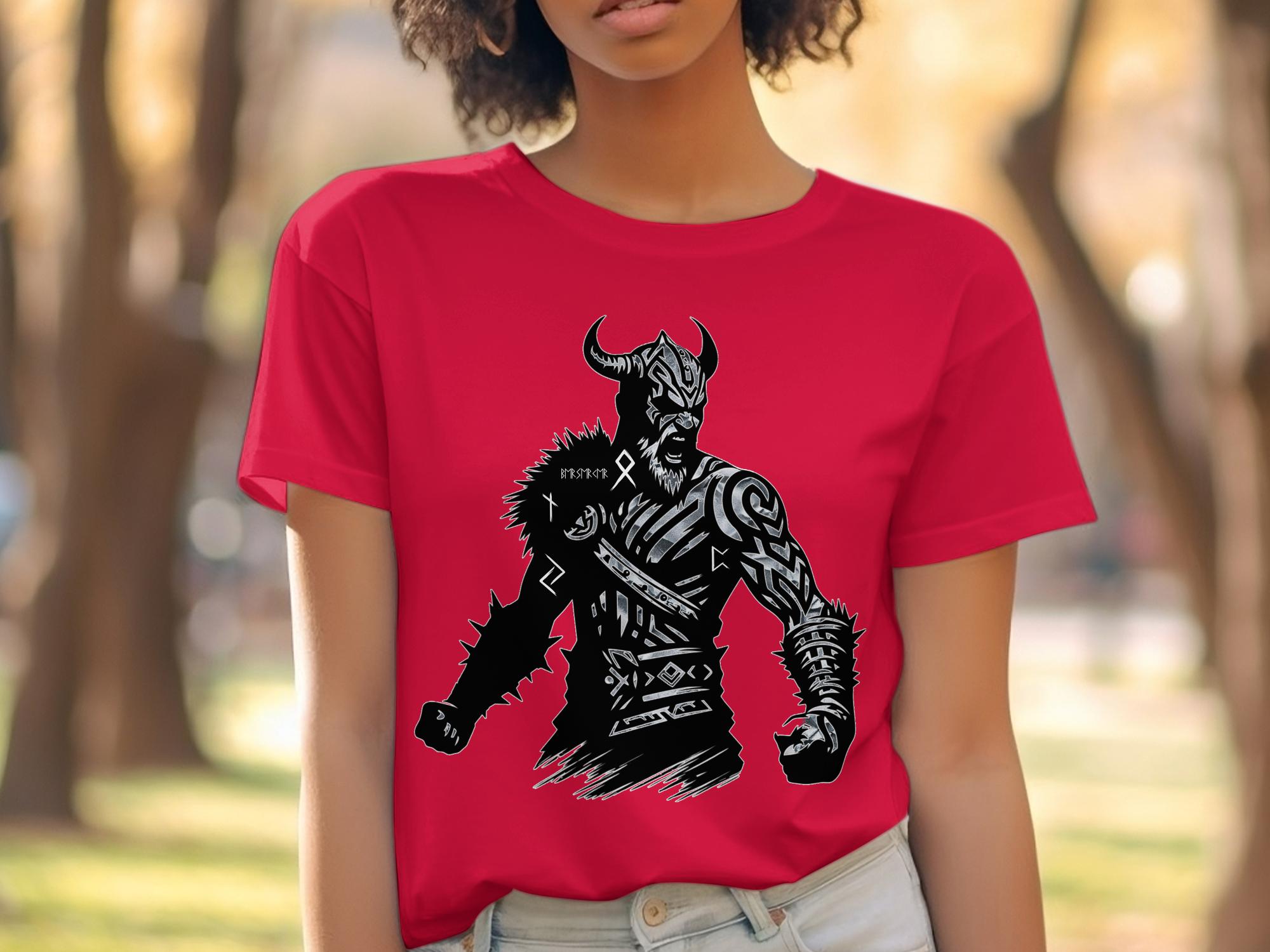 Viking Berserker - Coloured Gildan T Shirt Norse Talisman Men Women Unisex Valhalla Tee