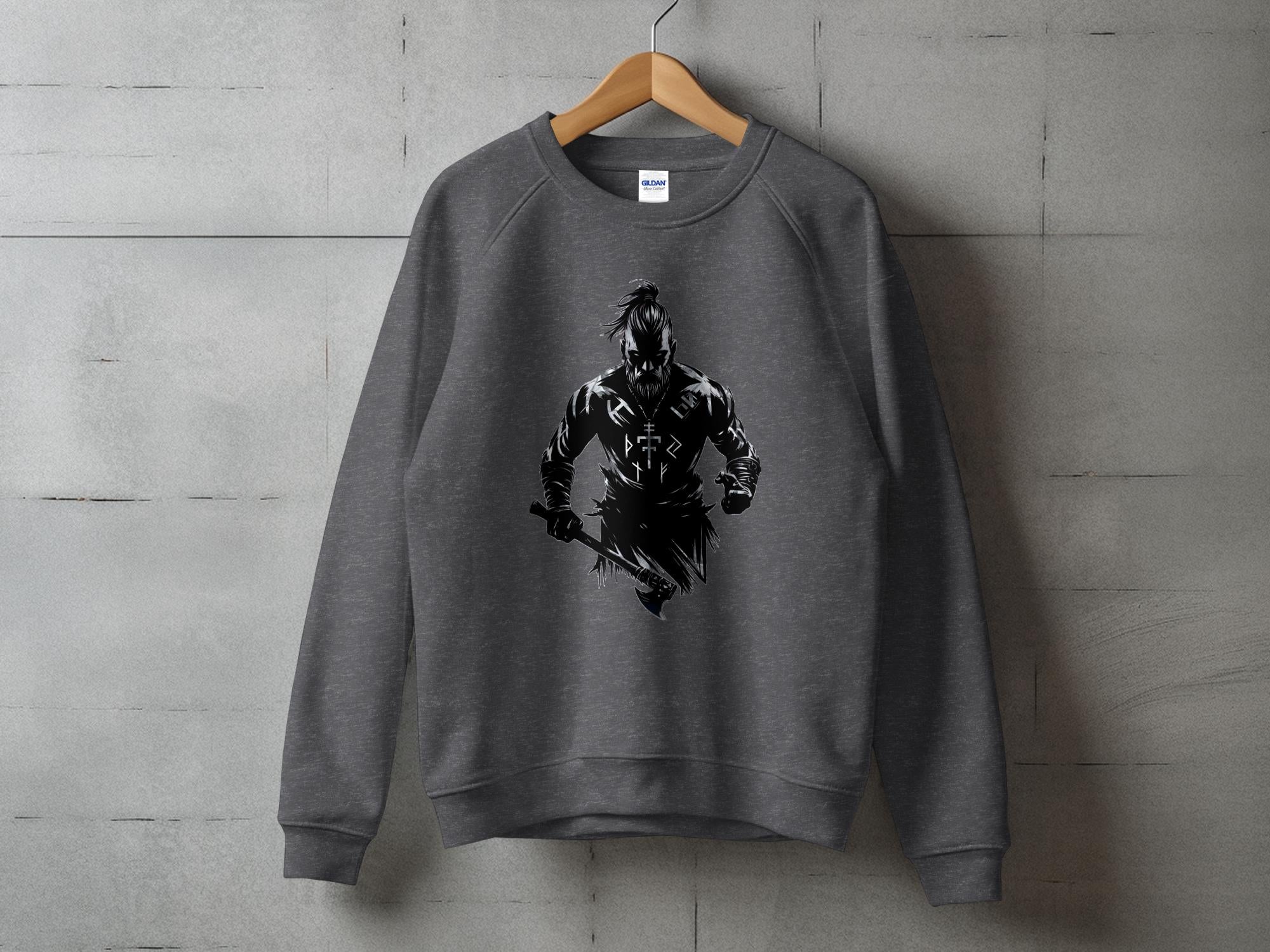 Viking Frenzy - Coloured Gildan Sweatshirt Norse Talisman Men Women Unisex Valhalla Tee