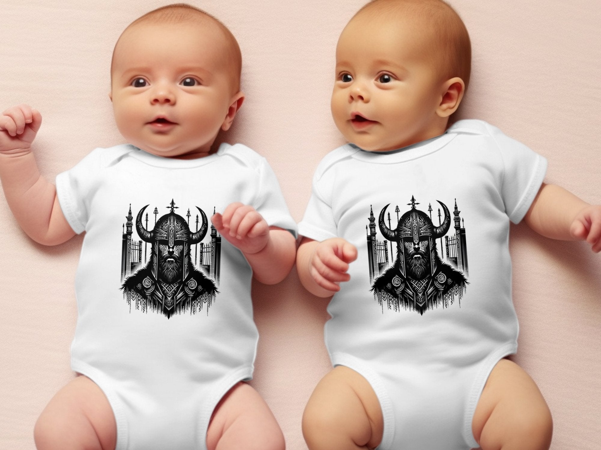 Viking Resolve - Coloured Toddler Bodysuit Realistic Norse Talisman Unisex Valhalla Tee Graphic Design