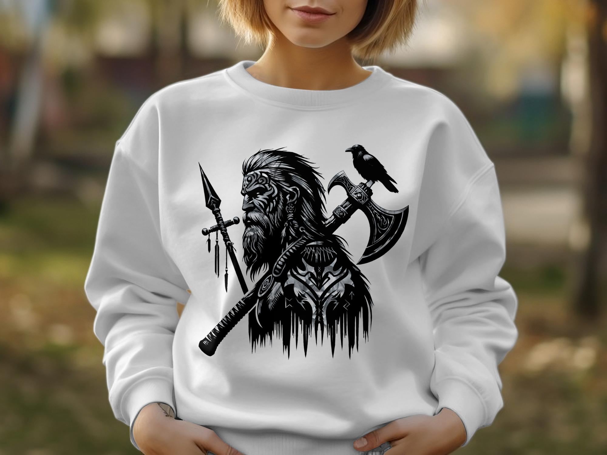 Viking Courage - Coloured Gildan Sweatshirt Norse Talisman Men Women Unisex Valhalla Tee