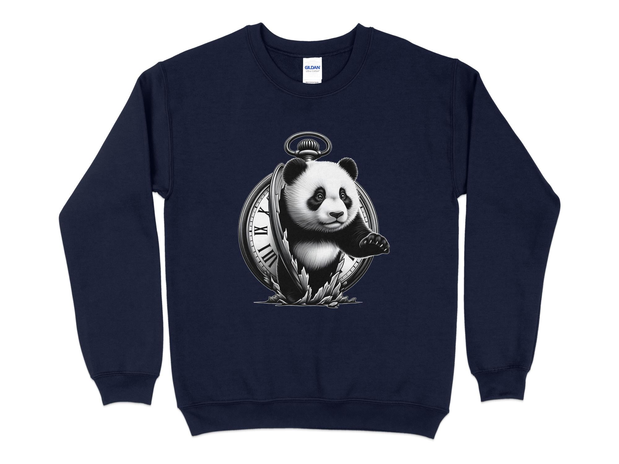 Panda - Coloured Gildan Sweatshirt Realistic Animal Talisman Unisex Cute Tee Graphic Design