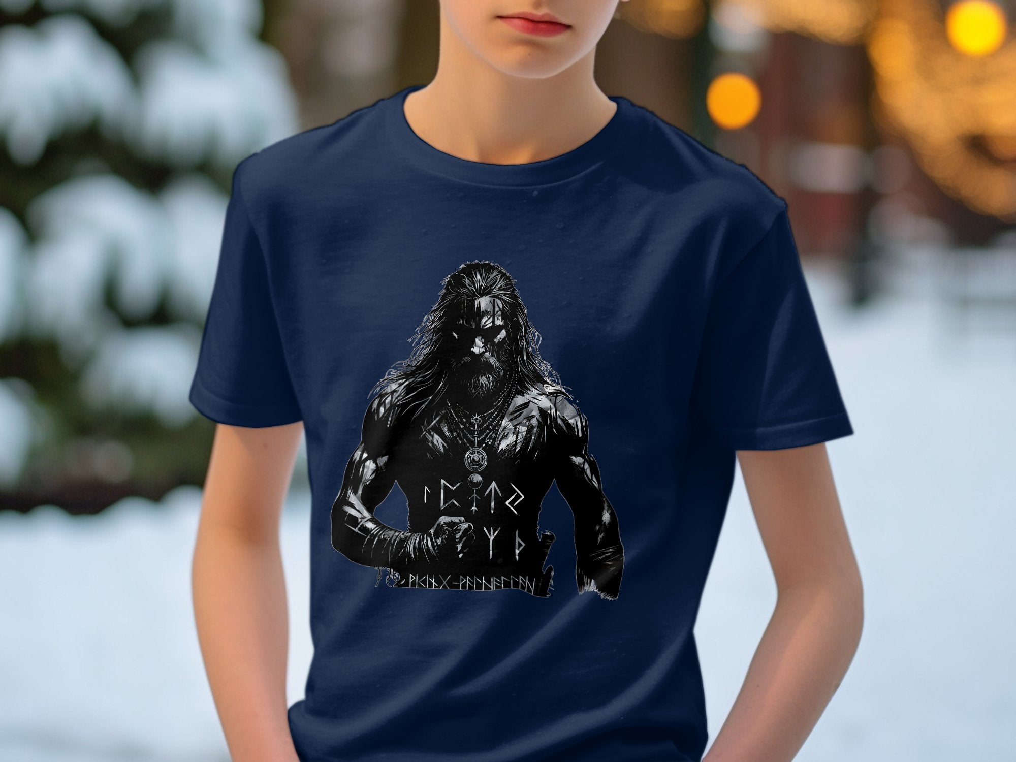 Viking Conviction- Coloured Gildan Kids T Shirt Norse Talisman Unisex Valhalla Tee