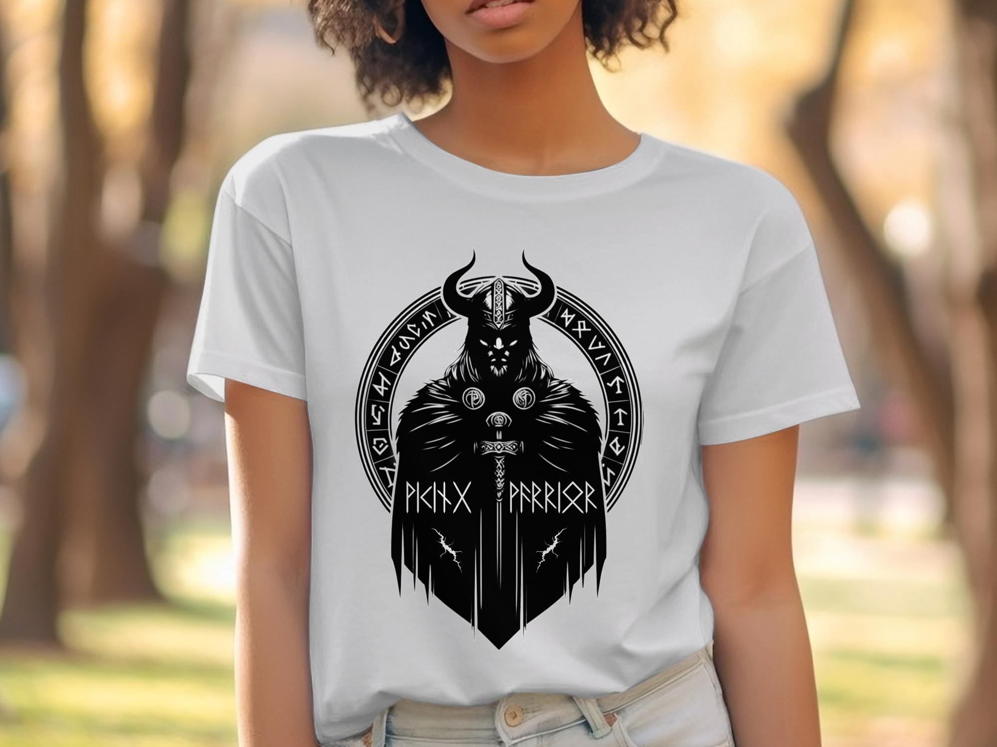 Viking Seer - Coloured Gildan T Shirt Norse Talisman Men Women Unisex Valhalla Tee