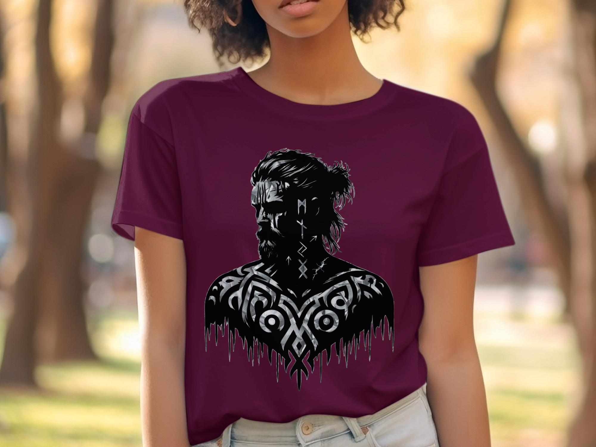 Viking Reflection - Coloured Gildan T Shirt Norse Talisman Men Women Unisex Valhalla Tee