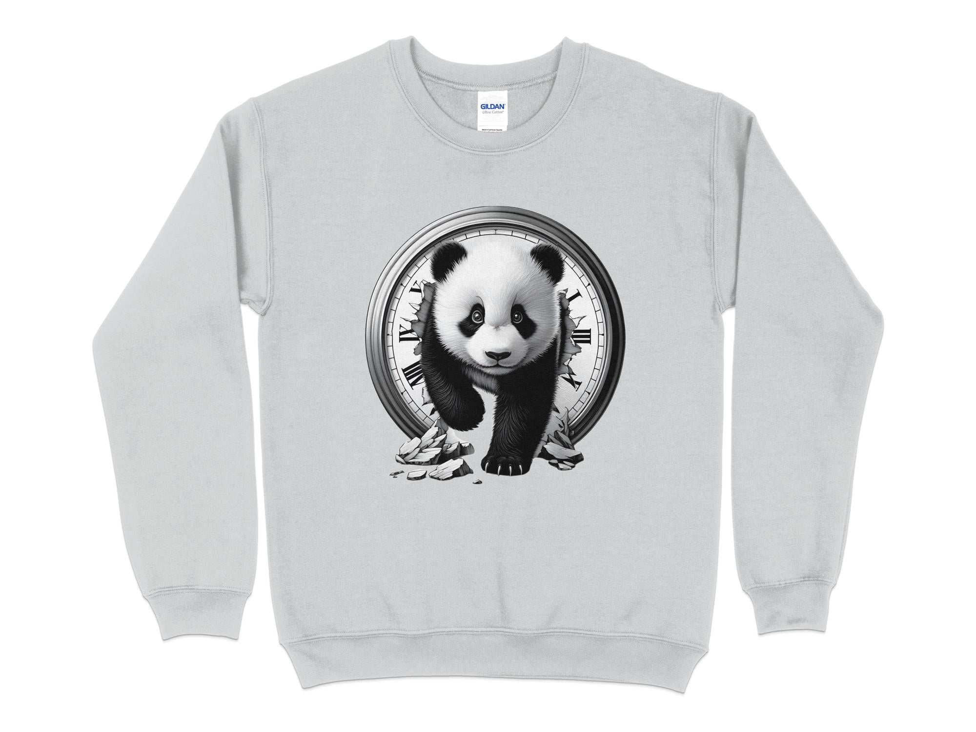 Panda - Coloured Gildan Sweatshirt Realistic Animal Talisman Unisex Cute Tee Graphic Design