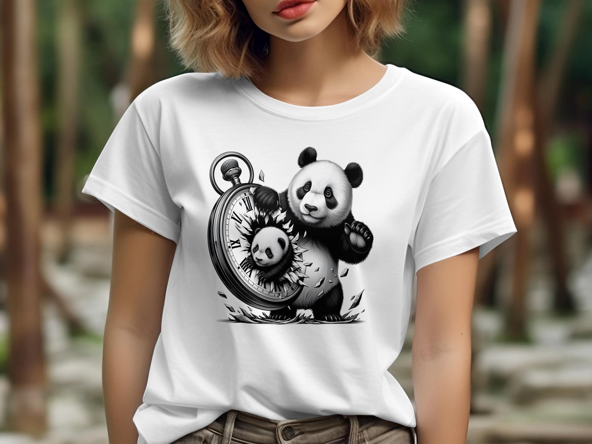 Panda - Coloured Gildan T-Shirt Realistic Animal Talisman Unisex Cute Tee Graphic Design