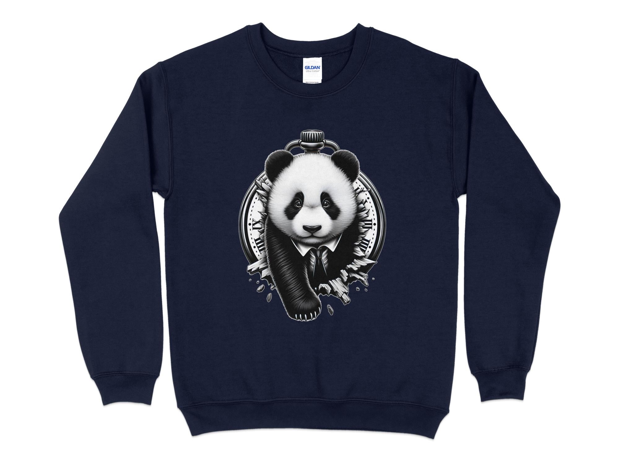 Panda - Coloured Gildan Sweatshirt Realistic Animal Talisman Unisex Cute Tee Graphic Design