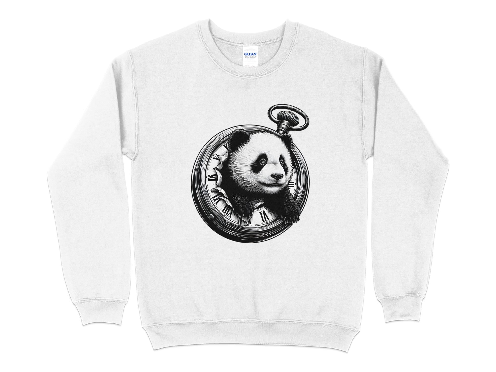 Panda - Coloured Gildan Sweatshirt Realistic Animal Talisman Unisex Cute Tee Graphic Design