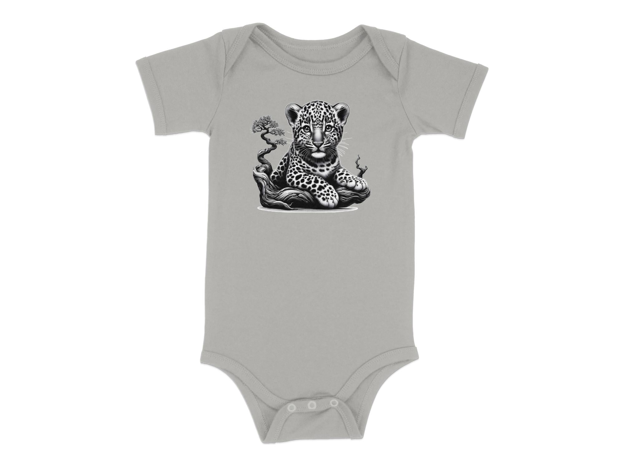 Leopard Bonsai - Coloured Toddler Bodysuit Realistic Animal Talisman Unisex Cute Tee Graphic Design