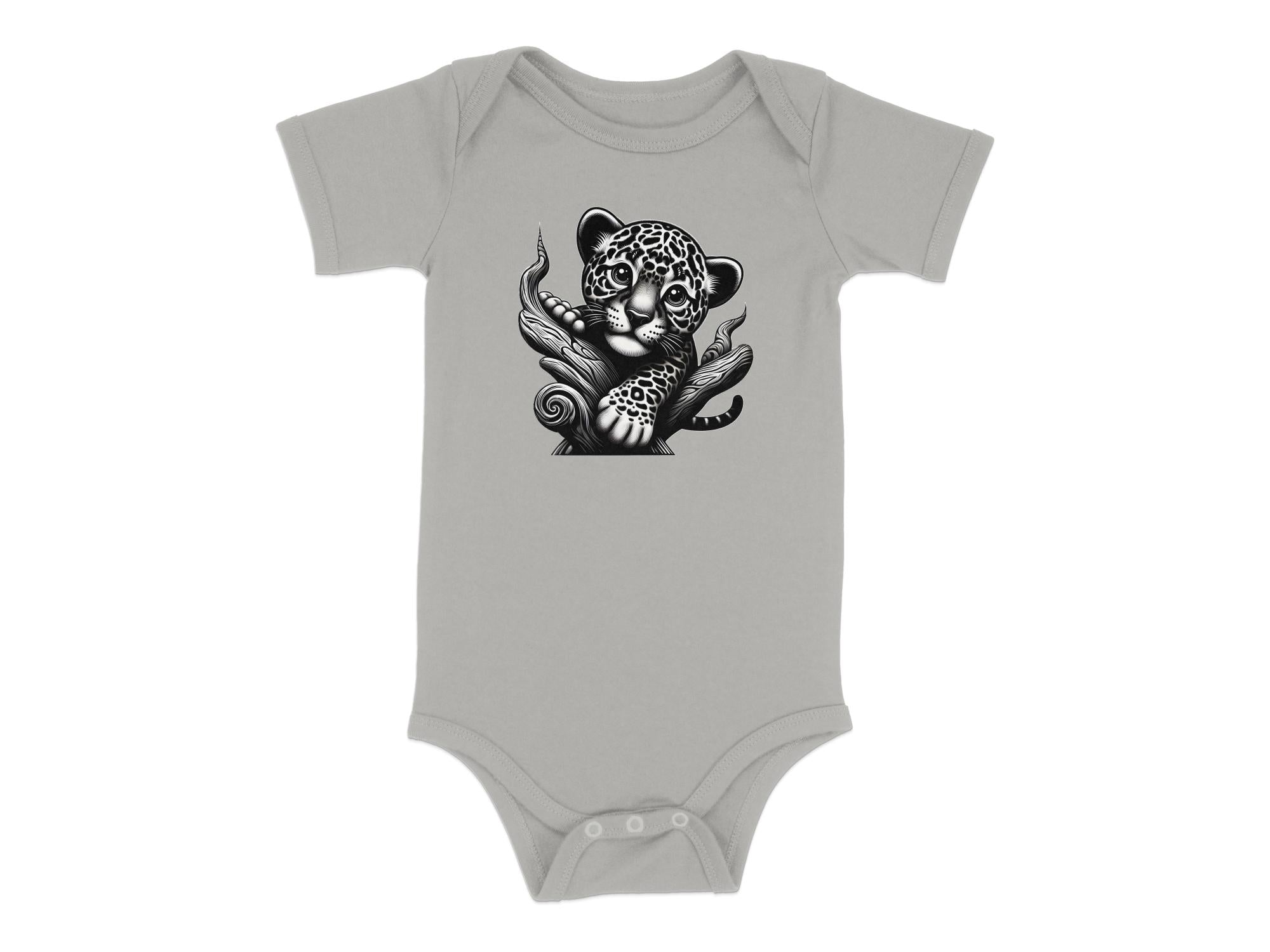 Leopard Bonsai - Coloured Toddler Bodysuit Realistic Animal Talisman Unisex Cute Tee Graphic Design