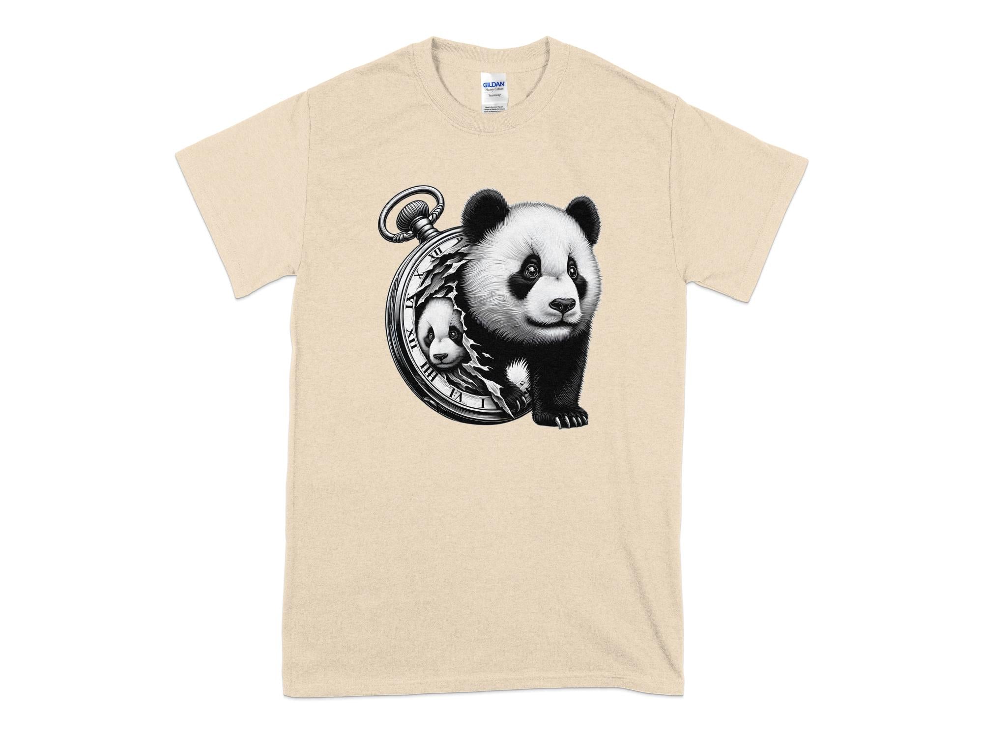 Panda - Coloured Gildan T-Shirt Realistic Animal Talisman Unisex Cute Tee Graphic Design