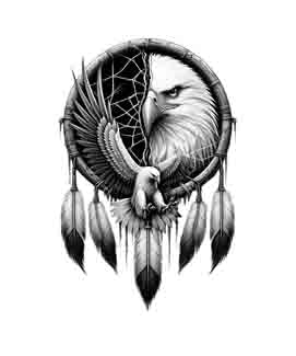 Dreamcatcher Eagle - Digital Art | PNG, JPEG & SVG | Instant Download for Apparel, Décor and Wall Art