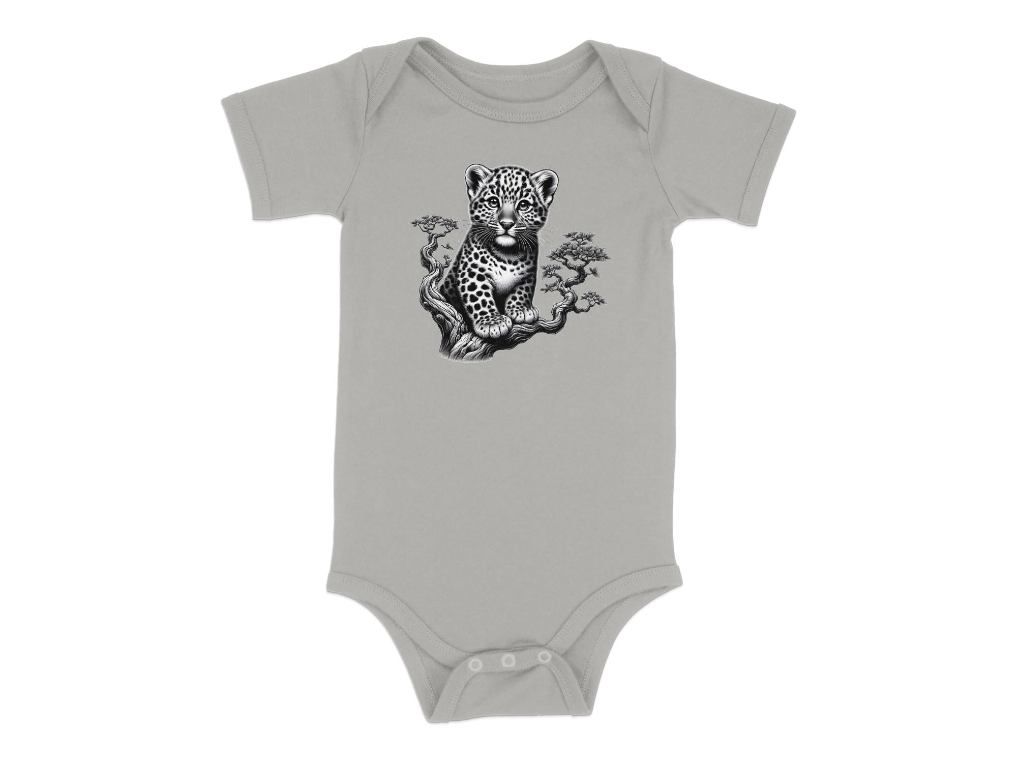 Leopard Bonsai - Coloured Toddler Bodysuit Realistic Animal Talisman Unisex Cute Tee Graphic Design