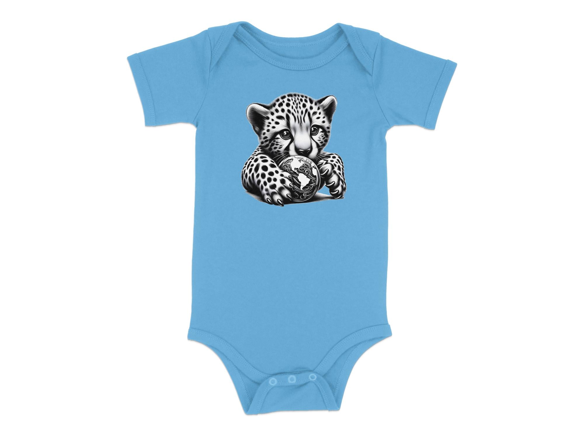 Cheetah World - Coloured Toddler Bodysuit Realistic Animal Talisman Unisex Cute Tee Graphic Design