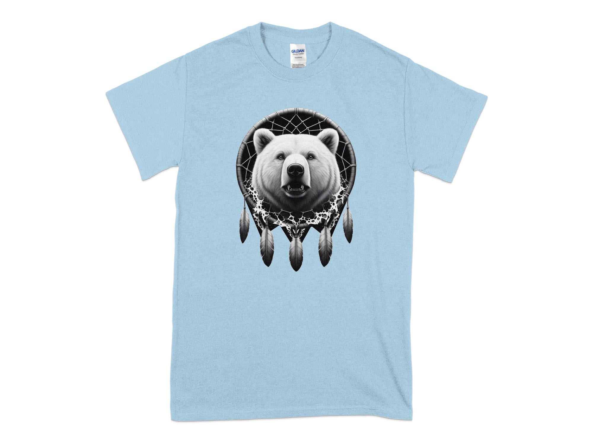 Dreamcatcher Bear - Coloured Gildan T-Shirt Realistic Native American Talisman Unisex Mythology Tee Graphic Design