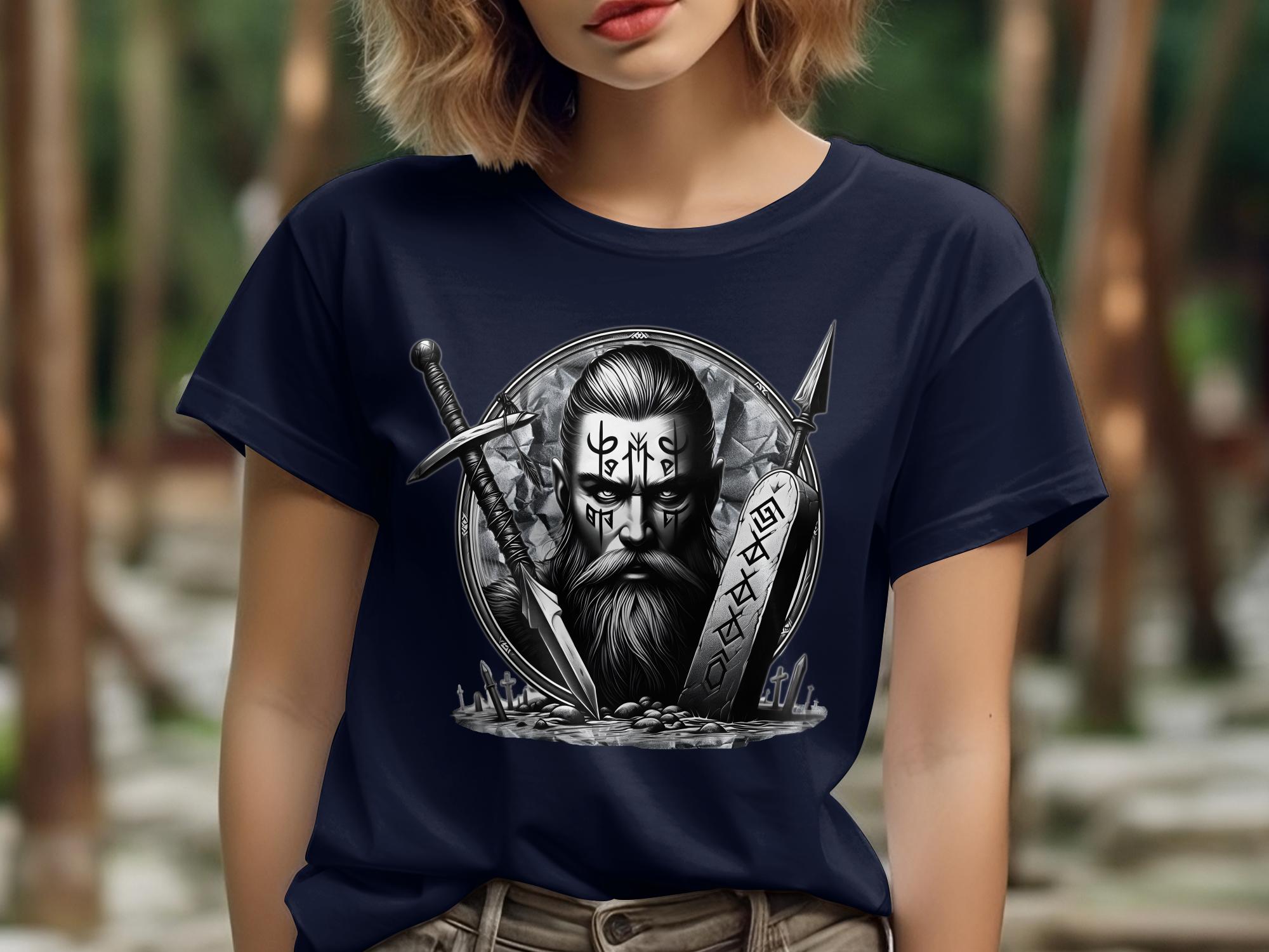 Viking Fortitude - Coloured Gildan T Shirt Realistic Norse Talisman Men Women Unisex Valhalla Tee Graphic Design