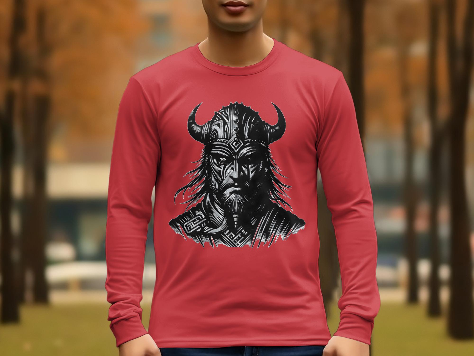 Viking Valour- Coloured Gildan Long Sleeve Norse Talisman Men Women Unisex Valhalla Tee