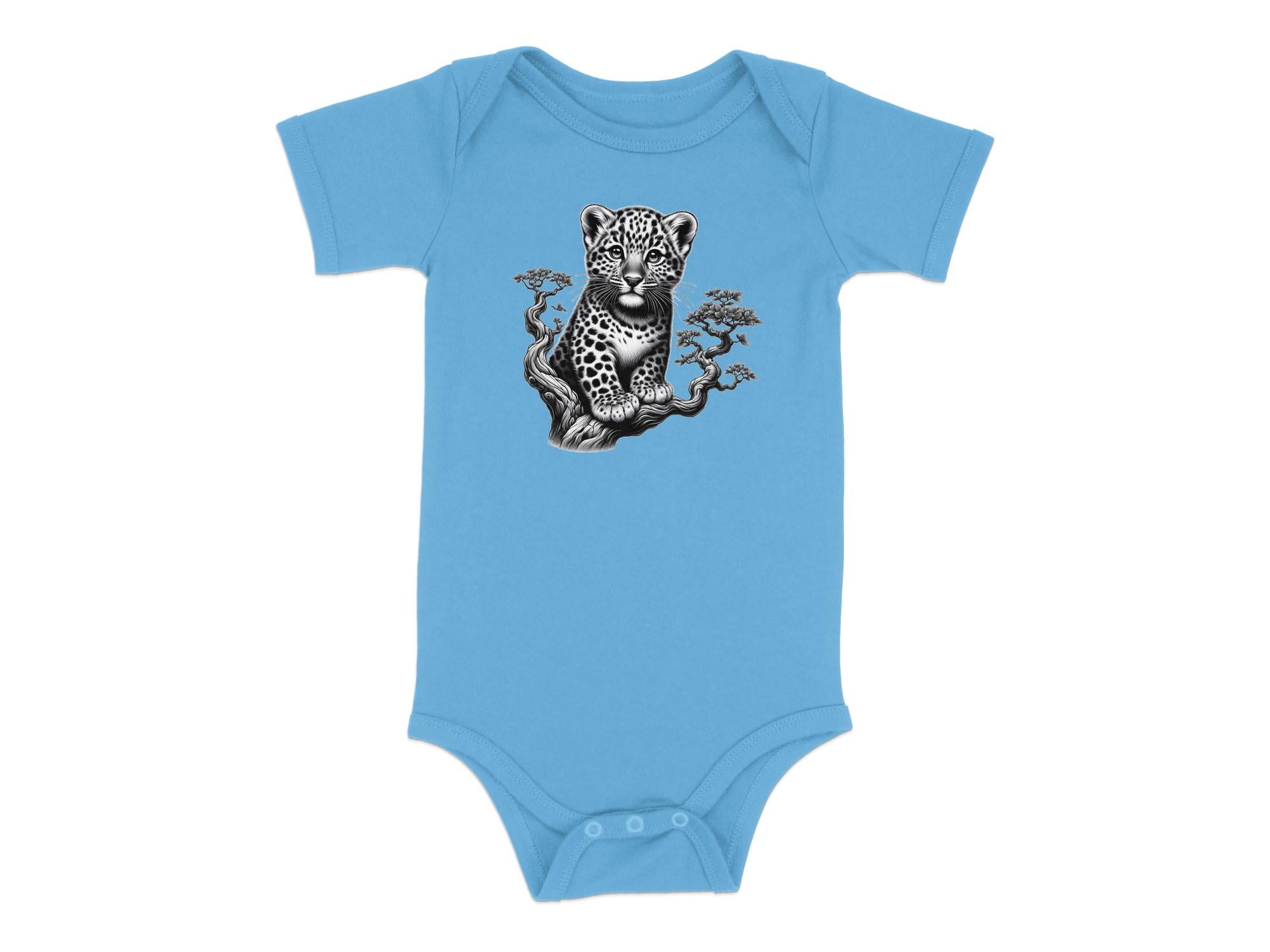 Leopard Bonsai - Coloured Toddler Bodysuit Realistic Animal Talisman Unisex Cute Tee Graphic Design