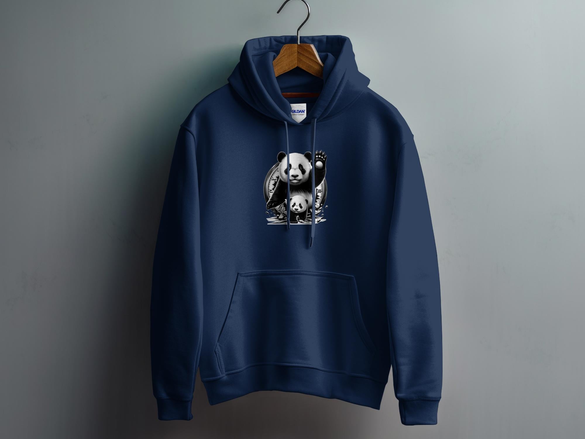 Panda - Coloured Gildan Hoodie Realistic Animal Talisman Unisex Cute Tee Graphic Design