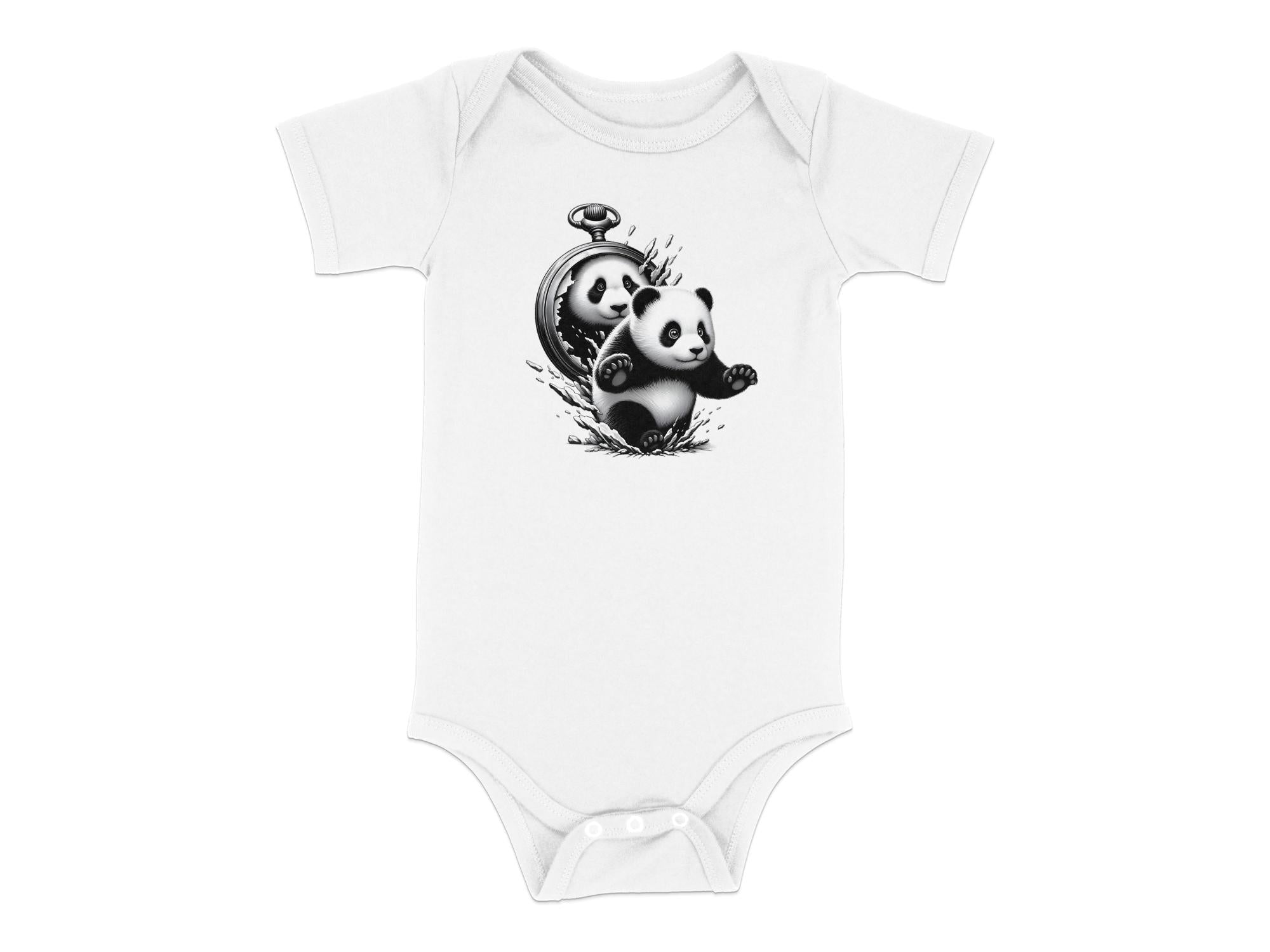 Panda - Coloured Toddler Bodysuit Realistic Animal Talisman Unisex Cute Tee Graphic Design