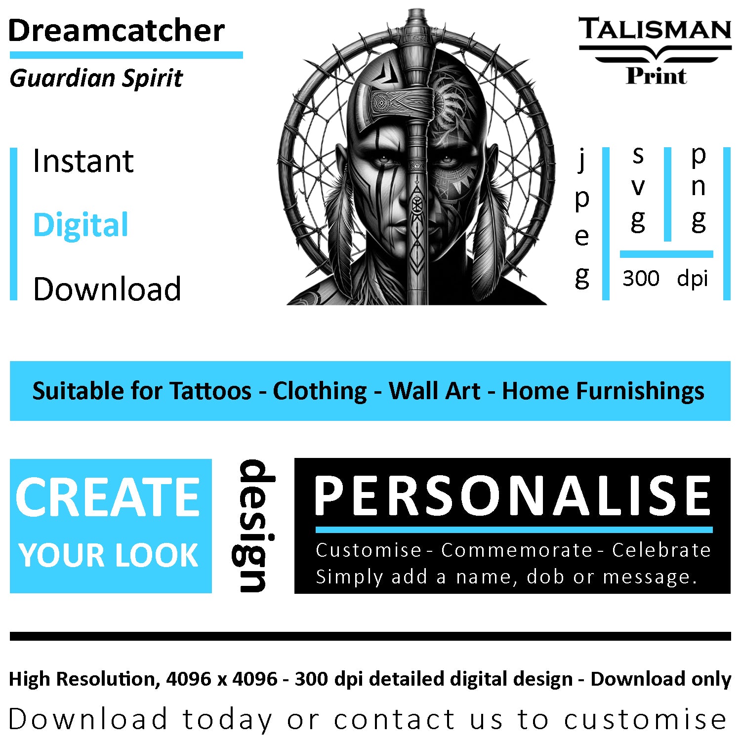 Dreamcatcher Men Native American Digital Art Collection | PNG, JPEG & SVG | Instant Download for Cherokee Mythology, Powerful Meaningful Decor | Warrior Designs