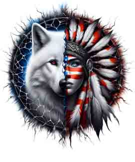 American Wolf - Digital Art | PNG, JPEG & SVG | Instant Download for Apparel, Décor and Wall Art