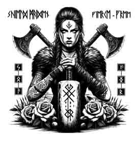 Viking Fierce and Free - Digital Art Collection | PNG, JPEG & SVG | Instant Tattoo Download