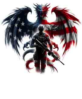 Dragon X Patriot - Digital Art | PNG, JPEG & SVG | Instant Download for Apparel, Décor and Wall Art