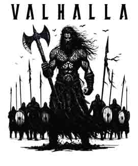 Viking Valhalla Army - Digital Art Collection | PNG, JPEG & SVG | Instant Tattoo Download