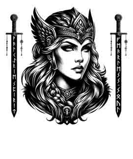 Viking Fearless Soul - Digital Art Collection | PNG, JPEG & SVG | Instant Tattoo Download