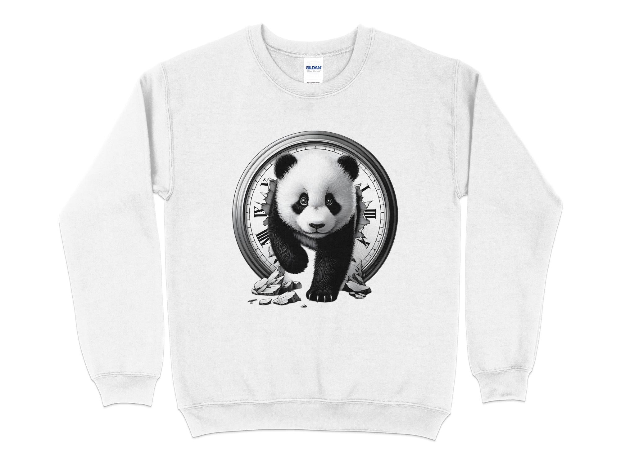 Panda - Coloured Gildan Sweatshirt Realistic Animal Talisman Unisex Cute Tee Graphic Design