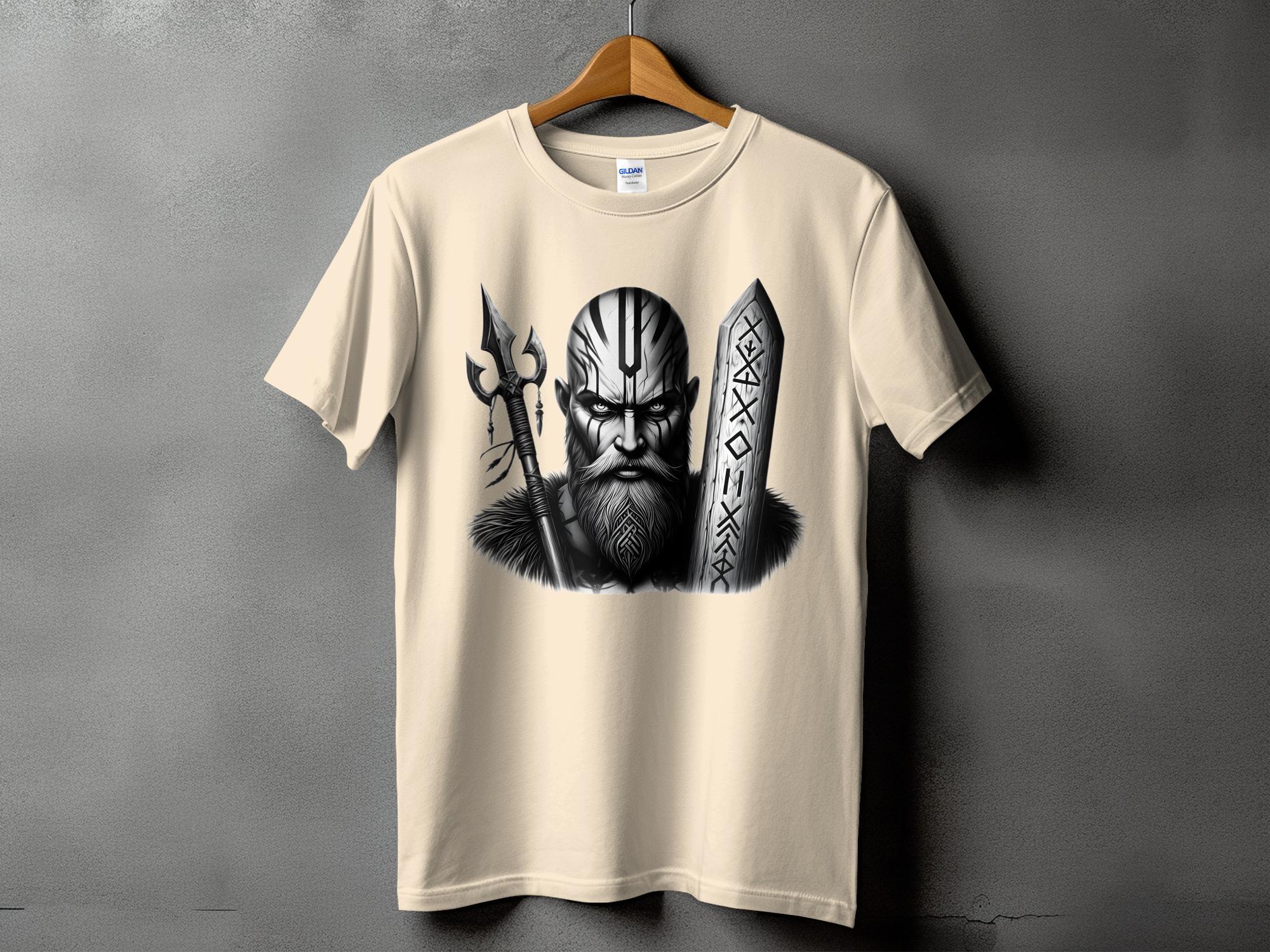 Viking Strength - Coloured Gildan T Shirt Realistic Norse Talisman Men Women Unisex Valhalla Tee Graphic Design