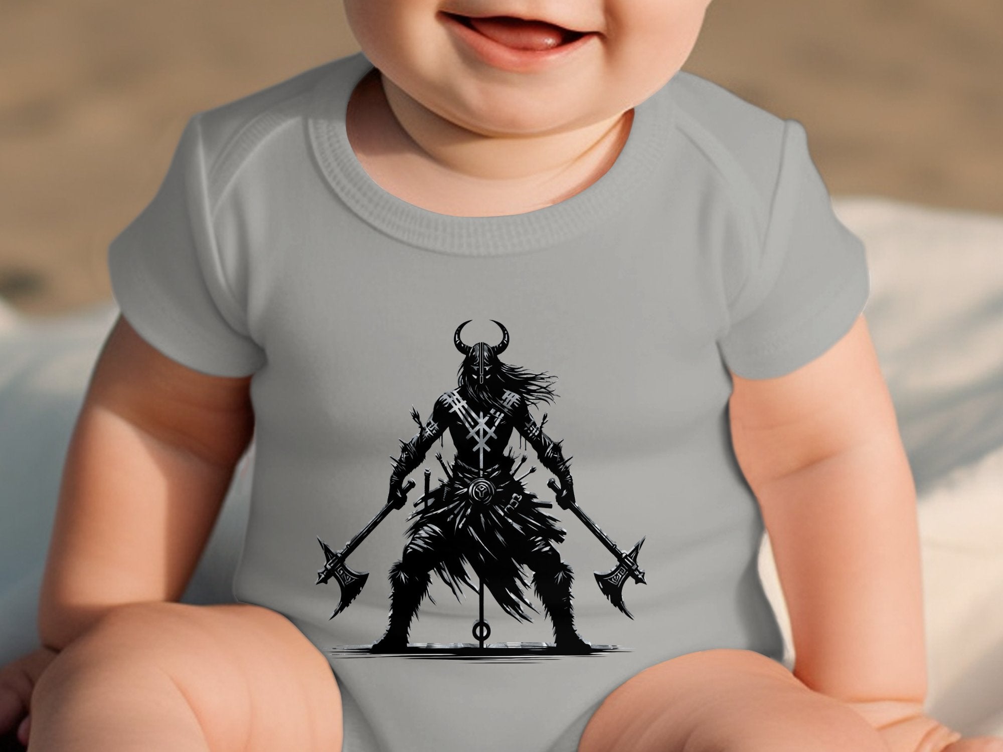 Viking Indomitable - Coloured Youth Clothing Baby Bodysuits Norse Talisman Unisex Valhalla Toddler Design