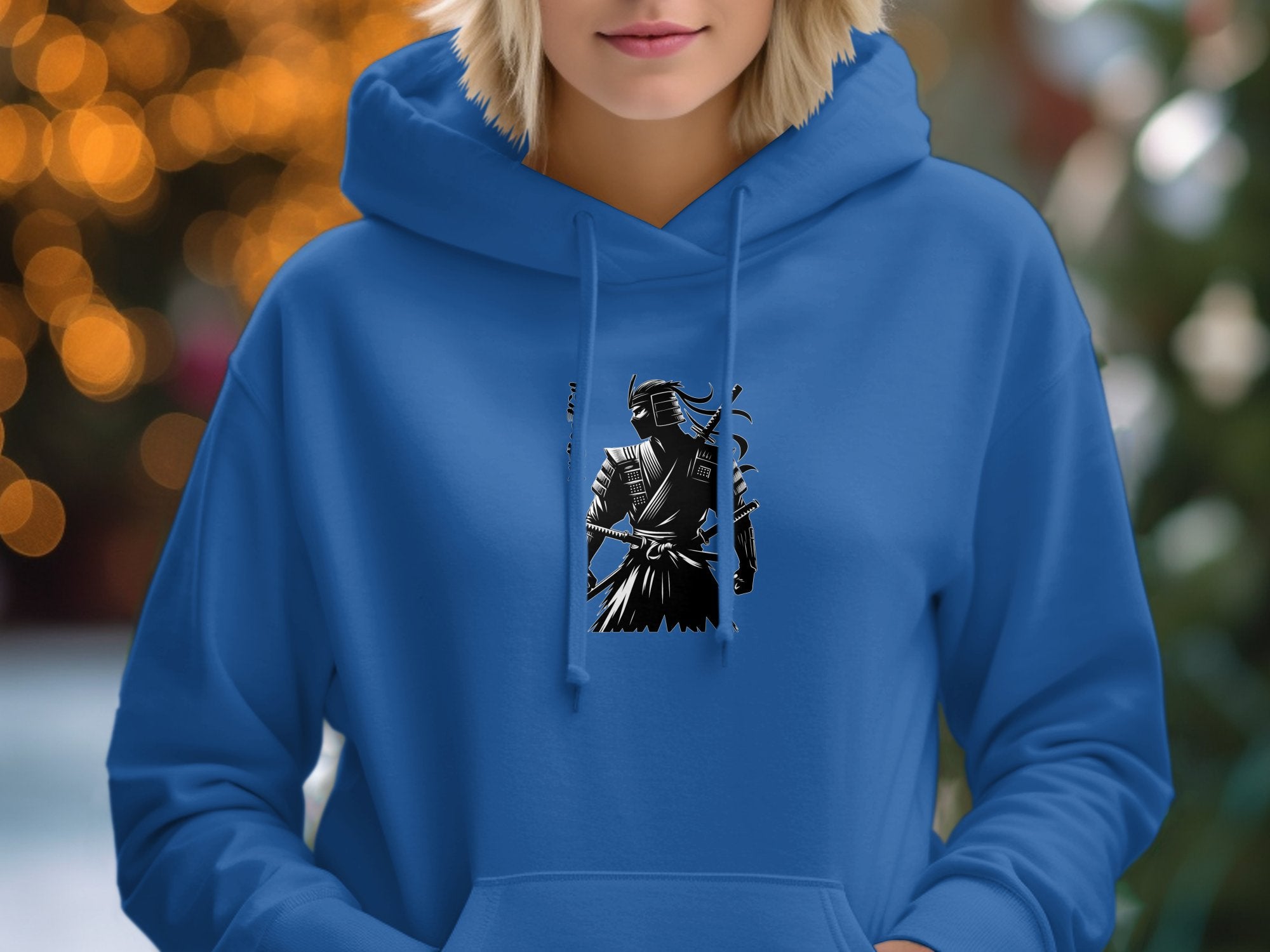 Samurai Ninja - Coloured Gildan Hoodie Japanese Talisman Unisex Cultural Symbolic Graphic Design