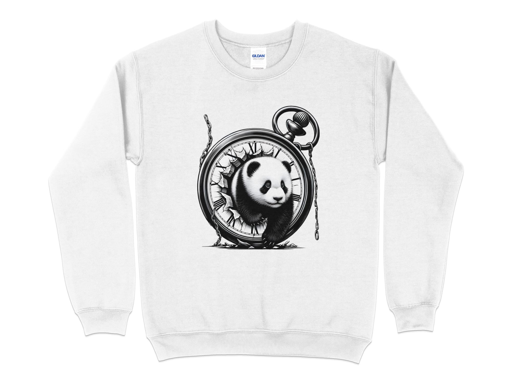 Panda - Coloured Gildan Sweatshirt Realistic Animal Talisman Unisex Cute Tee Graphic Design