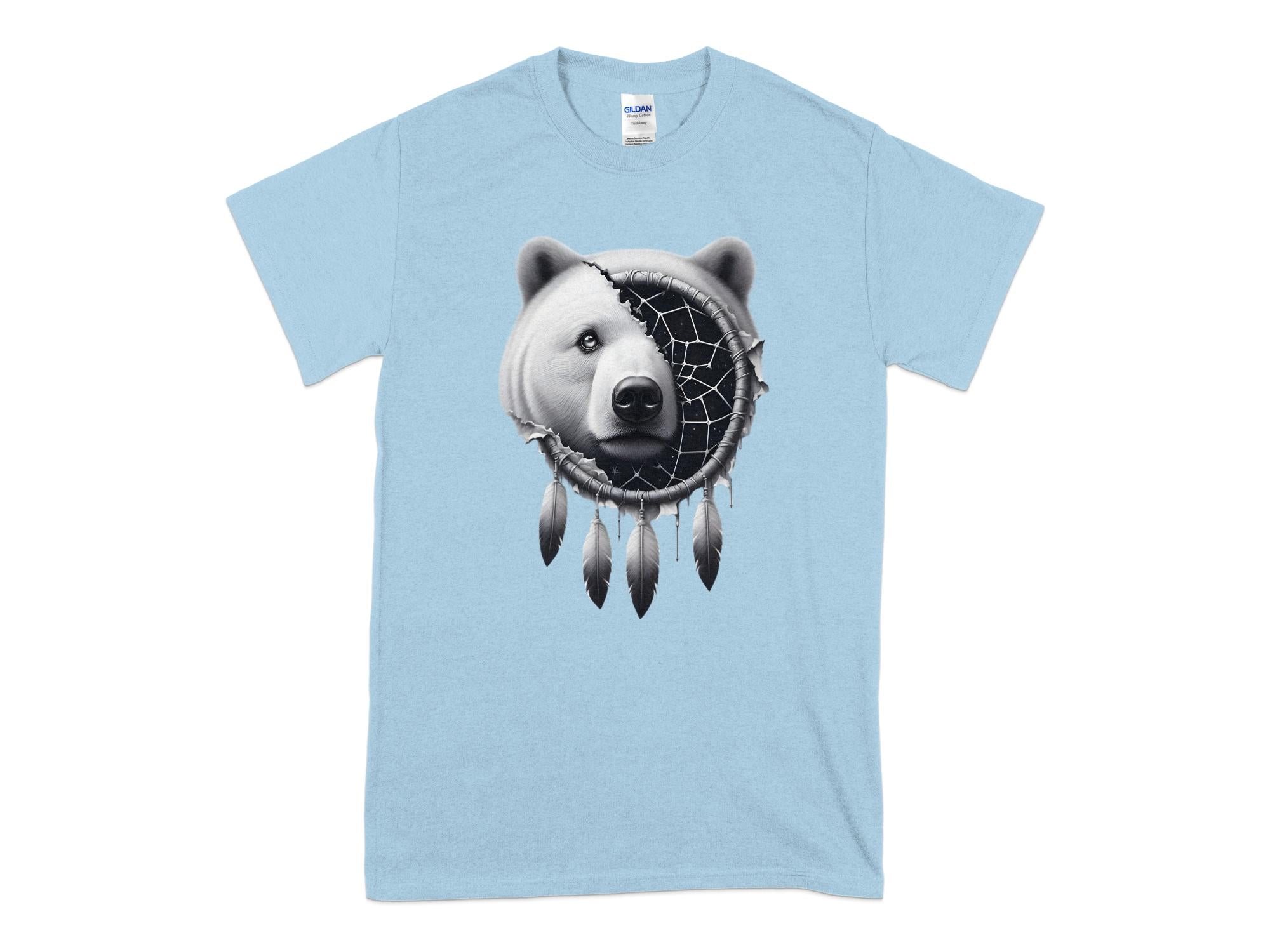 Dreamcatcher Bear - Coloured Gildan T-Shirt Realistic Native American Talisman Unisex Mythology Tee Graphic Design