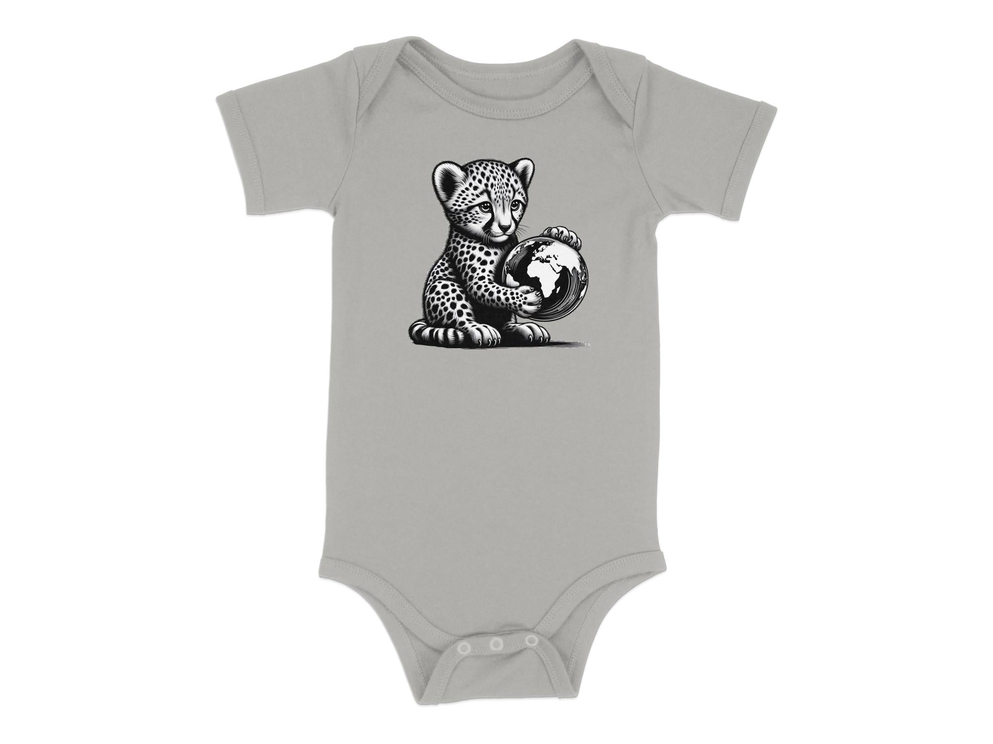 Cheetah World - Coloured Toddler Bodysuit Realistic Animal Talisman Unisex Cute Tee Graphic Design