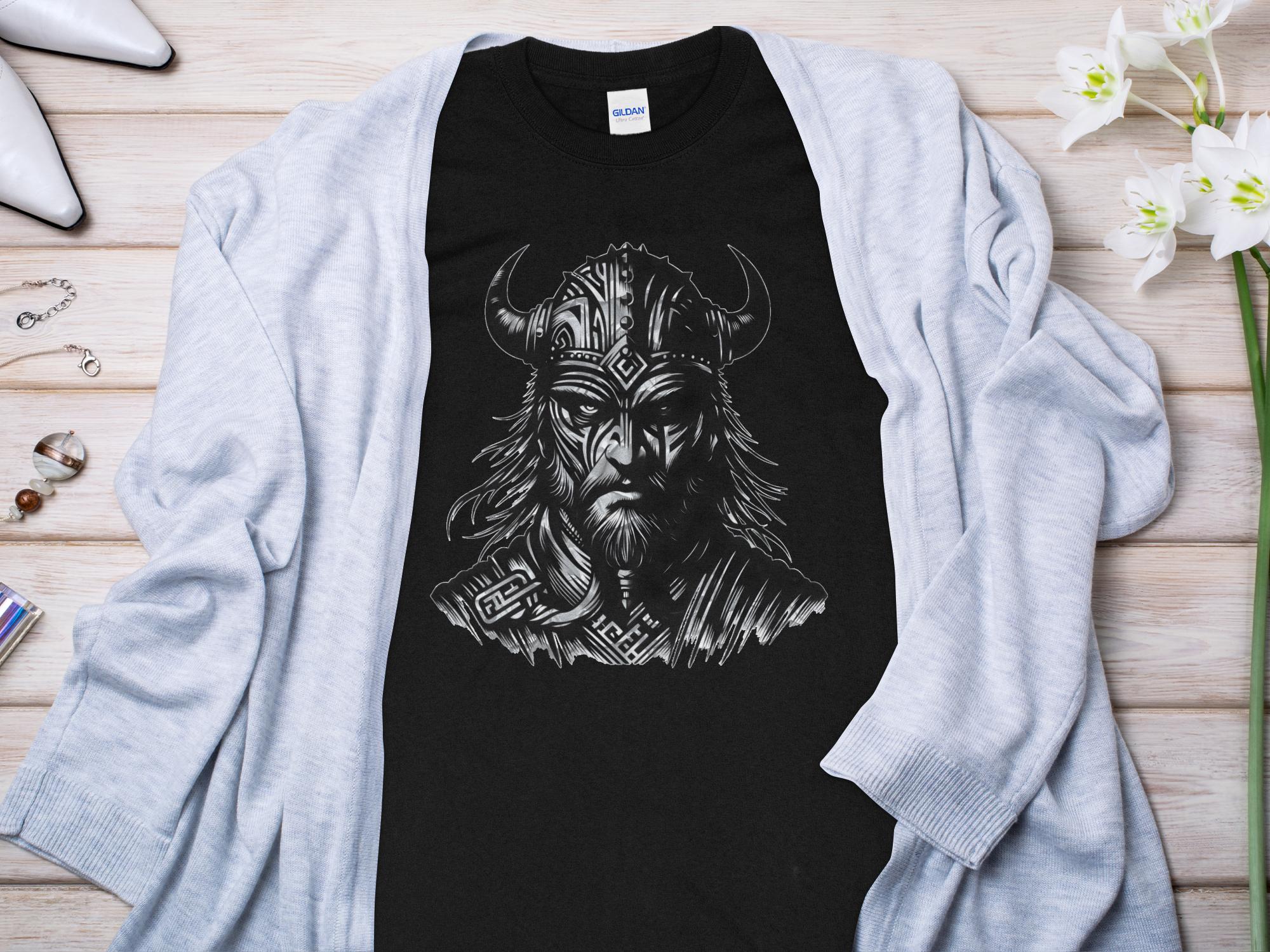 Viking Valour- Coloured Gildan Long Sleeve Norse Talisman Men Women Unisex Valhalla Tee