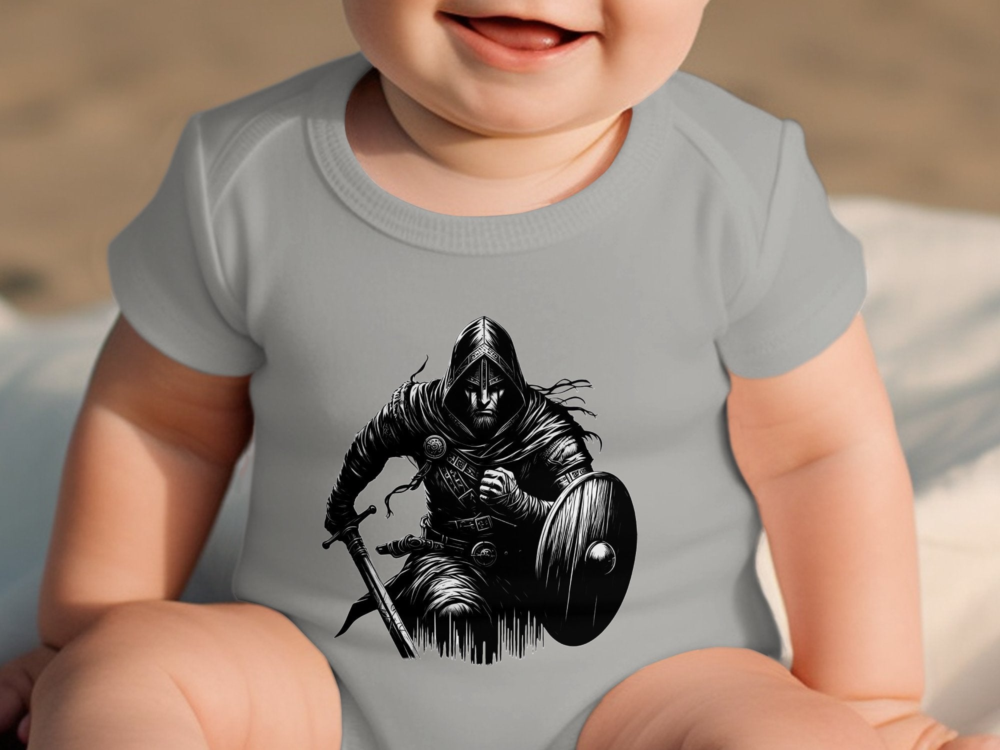 Viking Soldier - Coloured Youth Clothing Baby Bodysuits Norse Talisman Unisex Valhalla Toddler Design