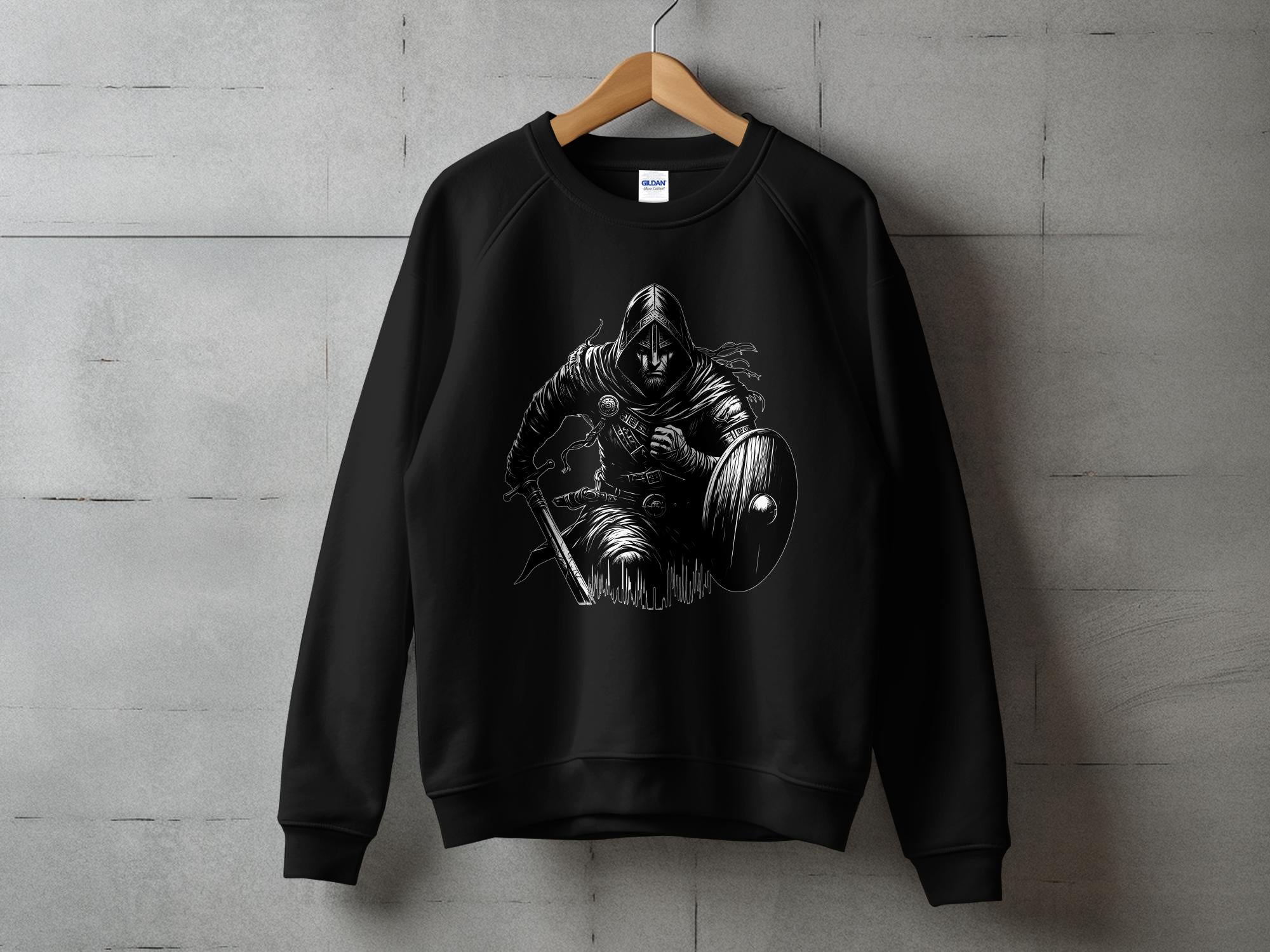 Viking Soldier - Coloured Gildan Sweatshirt Norse Talisman Men Women Unisex Valhalla Tee