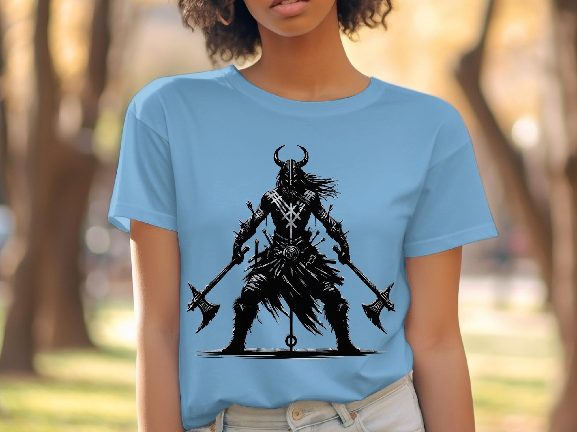 Viking Indomitable - Coloured Gildan T Shirt Norse Talisman Men Women Unisex Valhalla Tee