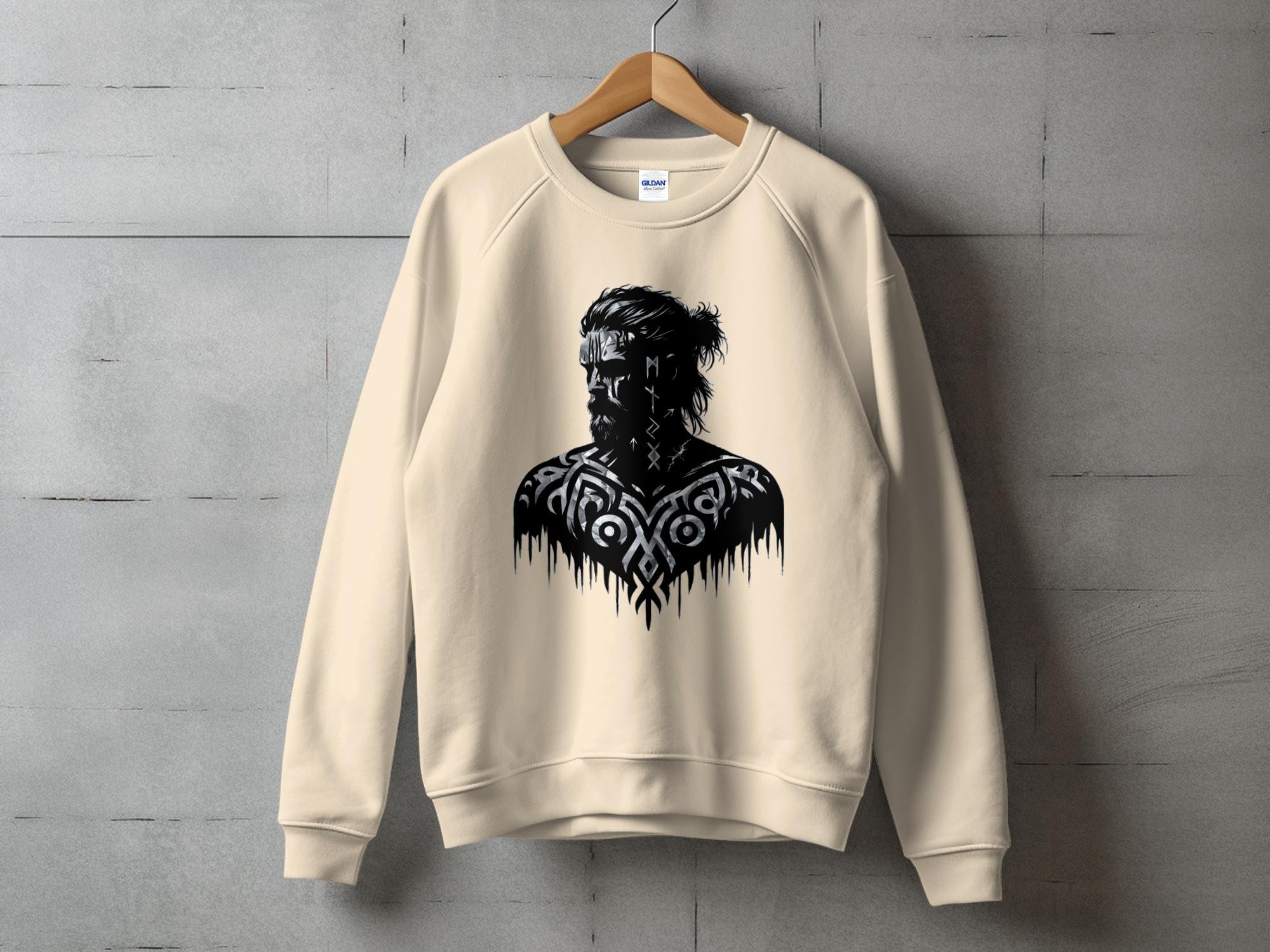 Viking Reflection - Coloured Gildan Sweatshirt Norse Talisman Men Women Unisex Valhalla Tee