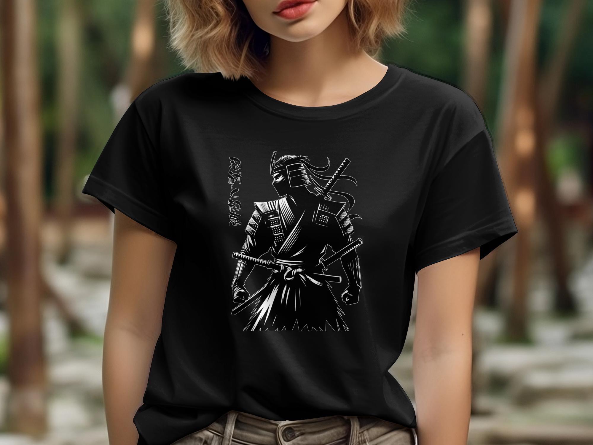 Samurai Ninja - Coloured Gildan T-Shirt Japanese Talisman Unisex Cultural Symbolic Graphic Design