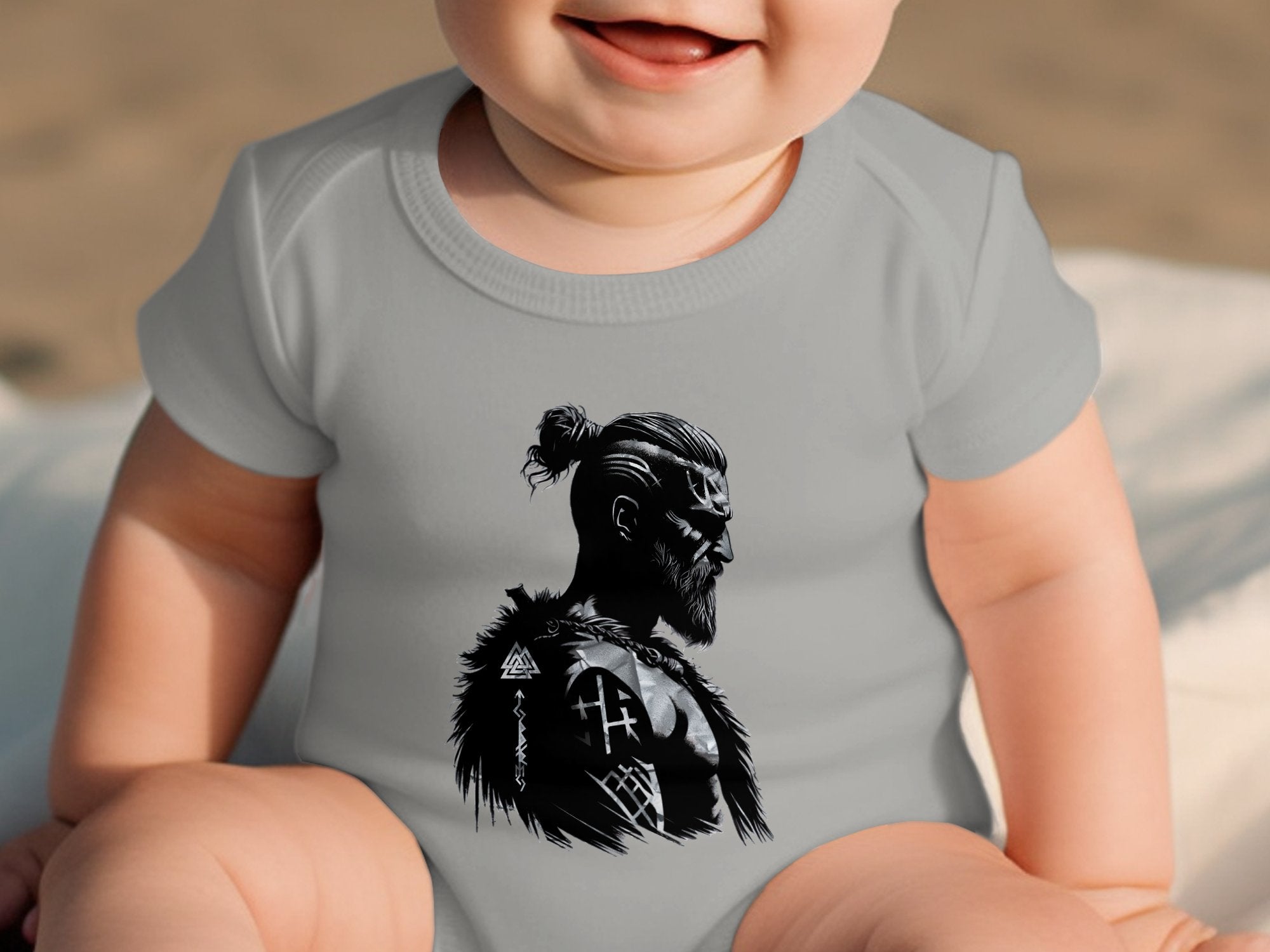 Viking Resilience- Coloured Youth Clothing Baby Bodysuits Norse Talisman Unisex Valhalla Toddler Design