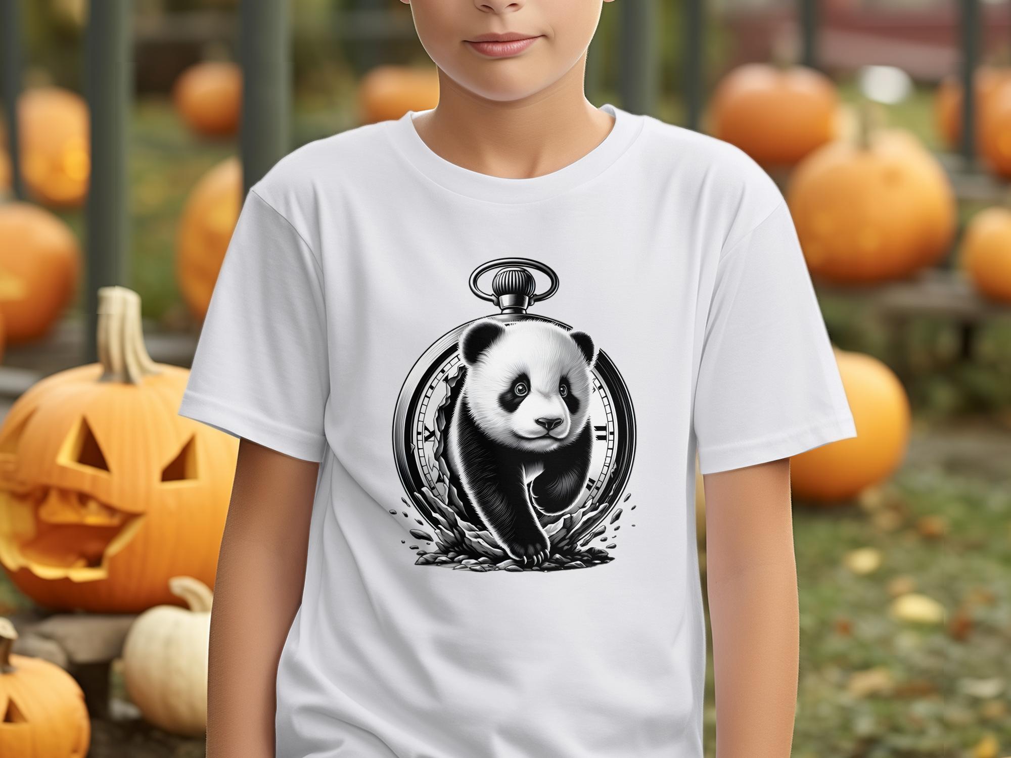 Panda - Coloured Kids T-Shirt Realistic Animal Talisman Unisex Cute Tee Graphic Design