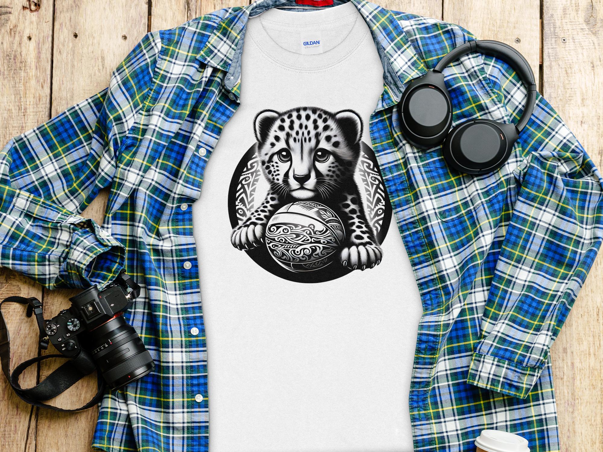 Cheetah World - Coloured Gildan Long Sleeve Realistic Animal Talisman Unisex Cute Tee Graphic Design