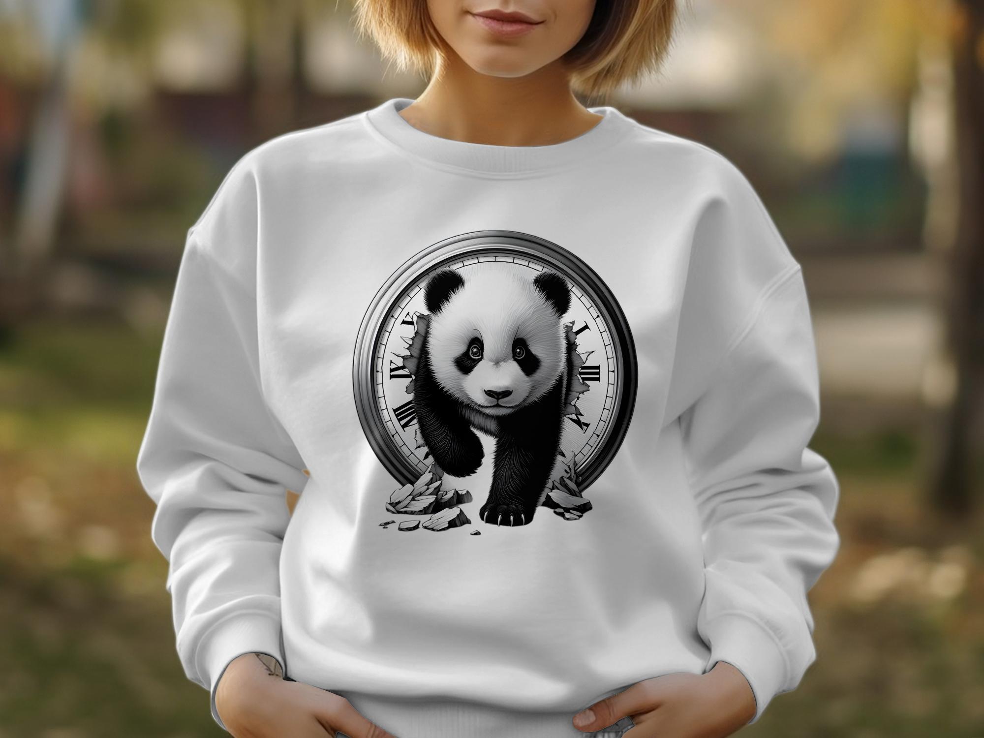 Panda - Coloured Gildan Sweatshirt Realistic Animal Talisman Unisex Cute Tee Graphic Design